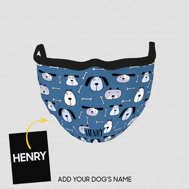 Personalized Dog Gift Idea - Cute Dogs 2 For Dog Lovers - Cloth Mask